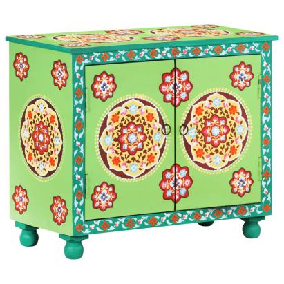 Dulap vopsit manual, multicolor, 70x35x60 cm, lemn mango GartenMobel Dekor