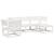 Set mobilier relaxare de grădină 5 piese alb lemn masiv de pin GartenMobel Dekor