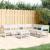 Set canapea de grădină, 6 piese, alb, lemn masiv pin GartenMobel Dekor