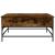 Măsuță de cafea stejar fumuriu 95x95x45 cm lemn prelucrat/metal GartenMobel Dekor