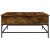 Măsuță de cafea stejar fumuriu 95x95x45 cm lemn prelucrat/metal GartenMobel Dekor