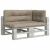Perne de paleți, 3 buc., gri taupe, material textil GartenMobel Dekor
