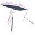 Set extensie parasolar T-Top, albastru, 170x170x(113-182,5) cm GartenMobel Dekor