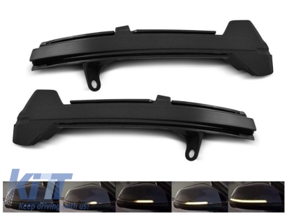 Semnale LED potrivite pentru oglinzile laterale ale BMW Seria 5 F10/F11 2013-2016, Seria 5 GT F07 2013-2016, Seria 6 F12/F13/F06 2014-2018, Seria 7 F01 2012-2015 Performance AutoTuning