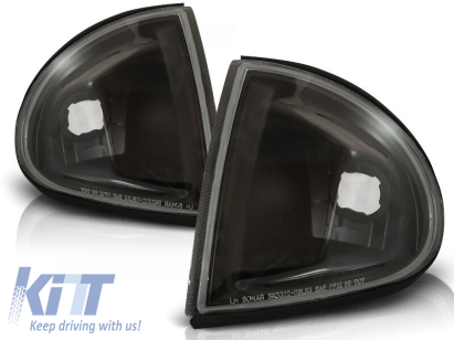 Set de semnalizatoare de tuning potrivit pentru faruri pentru Honda CRX Del Sol 1992-1997 cu bază neagră stânga + dreapta Performance AutoTuning