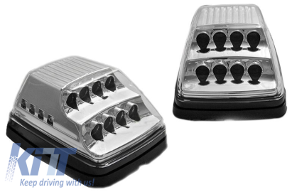 Indicatori laterali LED potriviți pentru Mercedes G-Class W463 1990-2012 - bază cromată Performance AutoTuning
