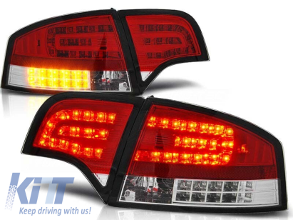 Kit de stopuri LED de tuning potrivit pentru Audi A4 B7 11.2004-03.2008 sedan, stânga și dreapta Performance AutoTuning
