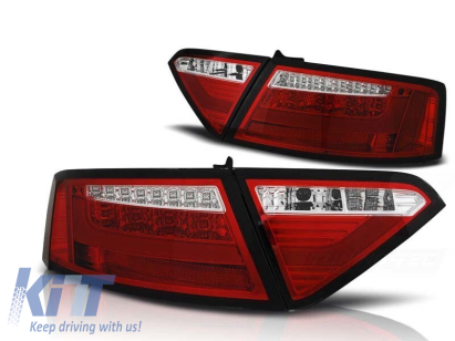 Set de stopuri LED de tuning potrivit pentru Audi A5 2007-06.2011 coupe, versiune fără stopuri LED de fabrică, stânga și dreapta Performance AutoTuning