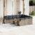 Set canapele de grădină cu perne, 11 piese, gri, poliratan GartenMobel Dekor