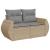 Set canapele de grădină cu perne, 11 piese, bej, poliratan GartenMobel Dekor