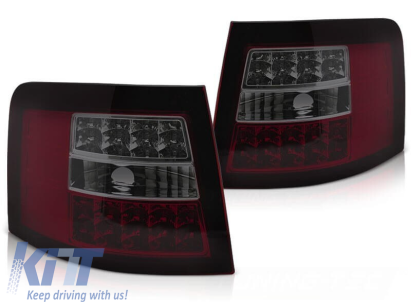 Set de stopuri LED de tuning potrivit pentru Audi A6 C5 break 1997-2004 roșu/întunecat, stânga și dreapta Performance AutoTuning