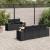 Set mobilier de grădină cu perne, 6 piese, negru, poliratan GartenMobel Dekor