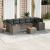 Set canapele de grădină cu perne, 8 piese, gri, poliratan GartenMobel Dekor