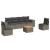 Set canapele de grădină, 7 piese, cu perne, gri, poliratan GartenMobel Dekor