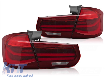 Set de stopuri LED potrivit pentru BMW Seria 3 F31 Touring 2011-2018 cu semnalizatoare dinamice, bază roșie, stânga și dreapta Performance AutoTuning