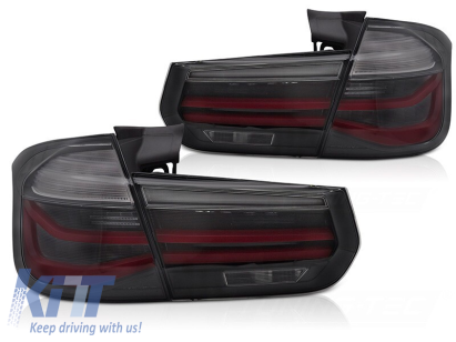 Set de stopuri LED potrivit pentru BMW Seria 3 F31 Touring 2011-2018 cu semnalizatoare dinamice, bază fumurie, stânga și dreapta Performance AutoTuning