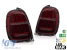 Kit de stopuri LED potrivit pentru Mini Cooper F55 hatchback 5 uși 2012-2017, F56 hatchback 3 uși, F57 cabrio 2014-2017 cu bază fumurie roșie, pentru conector cu 6 pini, semnalizare dinamică stânga și Performance AutoTuning