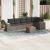 Set canapele de grădină, 7 piese, cu perne, gri, poliratan GartenMobel Dekor