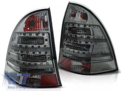 Set de stopuri LED de tuning potrivit pentru Mercedes C-Class W203 2000-2007 break, stânga și dreapta Performance AutoTuning