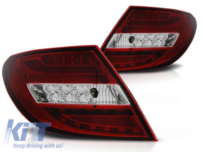 Set de stopuri LED de tuning potrivit pentru Mercedes C-Class W204 2007-2010 sedan, stânga și dreapta Performance AutoTuning