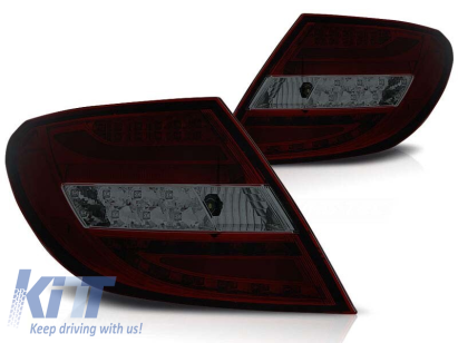 Set de stopuri LED de tuning potrivit pentru Mercedes C-Class W204 2007-2010 sedan, stânga și dreapta Performance AutoTuning