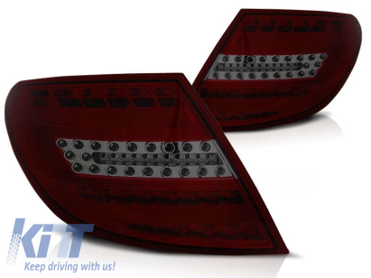 Set de stopuri LED de tuning potrivit pentru Mercedes C-Class W204 2007-2010 sedan, stânga și dreapta Performance AutoTuning