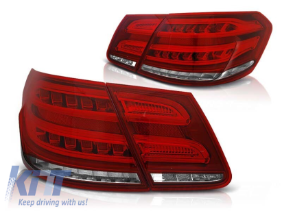 Set de stopuri LED de tuning potrivit pentru Mercedes E-Class W212 2009-2013 roșu/alb, stânga și dreapta Performance AutoTuning