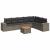 Set canapele de grădină cu perne, 8 piese, gri, poliratan GartenMobel Dekor