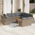 Set canapele de grădină cu perne, 12 piese, bej, poliratan GartenMobel Dekor