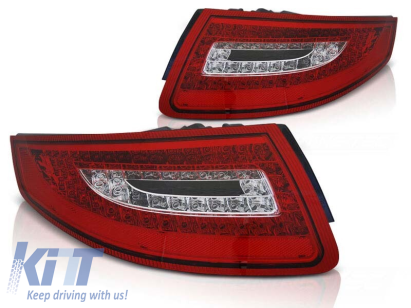 Set de stopuri LED de tuning potrivit pentru Porsche 911 997 2004-2009 roșu/alb, stânga și dreapta Performance AutoTuning