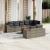 Set canapele de grădină, 9 piese, cu perne, gri, poliratan GartenMobel Dekor