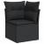 Set canapele de grădină cu perne, 7 piese, negru, poliratan GartenMobel Dekor