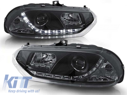 Set de faruri de tuning cu lumini LED potrivit pentru Alfa Romeo 156 10.1997-06.2003, stânga și dreapta Performance AutoTuning