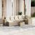 Set canapele de grădină, 8 piese, cu perne, bej, poliratan GartenMobel Dekor