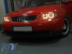 Set de faruri tuning cu ochi de înger halogen potrivit pentru Audi A3 09.2000-05.2003, stânga și dreapta Performance AutoTuning