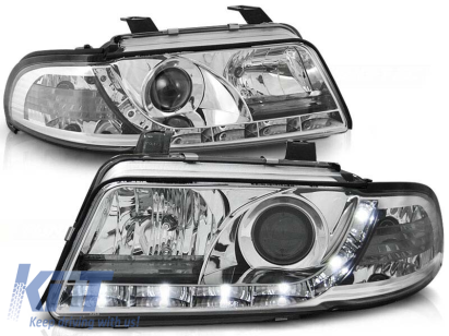 Set de faruri de tuning cu lumini LED potrivit pentru Audi A4 B5 01.1999-09.2000 sedan/combina, stânga și dreapta Performance AutoTuning