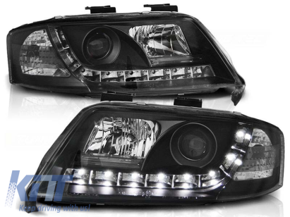 Set de faruri de tuning cu lumini LED potrivit pentru Audi A6 C5 05.1997-05.2001 sedan/combinate, stânga și dreapta Performance AutoTuning