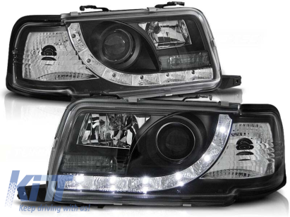 Set de faruri tuning cu lumini LED potrivite pentru Audi 80 B4 09.1991-04.1996, stânga și dreapta Performance AutoTuning
