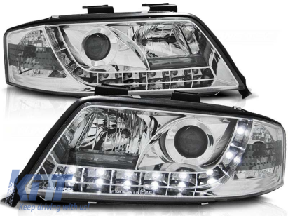 Set de faruri de tuning cu lumini LED potrivit pentru Audi A6 C5 06.2001-05.2004 sedan/combinate, stânga și dreapta Performance AutoTuning