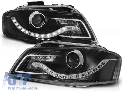Set de faruri tuning cu lumini LED potrivit pentru Audi A3 8P 05.2003-03.2008 3D/5D, stânga și dreapta Performance AutoTuning