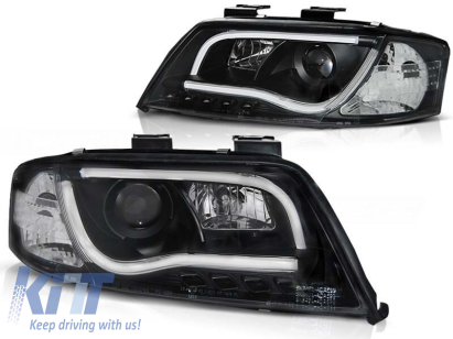 Set de faruri de tuning cu lumini LED potrivit pentru Audi A6 C5 06.2001-05.2004 sedan/combinate, stânga și dreapta Performance AutoTuning