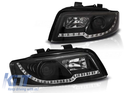Set de faruri de tuning cu lumini LED potrivit pentru Audi A4 B6 10.2000-10.2004 sedan/combinate, stânga și dreapta Performance AutoTuning