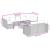 Set canapele de grădină cu perne, 10 piese, negru, poliratan GartenMobel Dekor