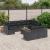 Set canapele de grădină cu perne, 10 piese, negru, poliratan GartenMobel Dekor