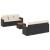 Set canapele de grădină cu perne, 7 piese, negru, poliratan GartenMobel Dekor