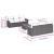 Set canapele de grădină cu perne, 7 piese, negru, poliratan GartenMobel Dekor