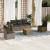 Set mobilier grădină cu perne, 6 piese, gri, poliratan GartenMobel Dekor