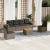 Set canapele de grădină, 7 piese, cu perne, gri, poliratan GartenMobel Dekor