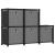 Raft 5 cuburi cu cutii, negru, 103x30x72,5 cm, material textil GartenMobel Dekor