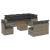 Set canapele de grădină, 9 piese, cu perne, gri, poliratan GartenMobel Dekor